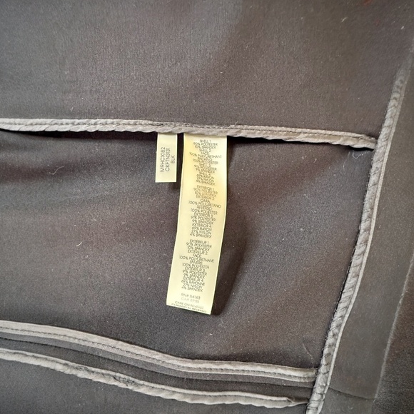 Calvin Klein NWOT Office Edgy Chic Long Sleeve Topper Jacket Suede Leather S - Picture 10 of 11